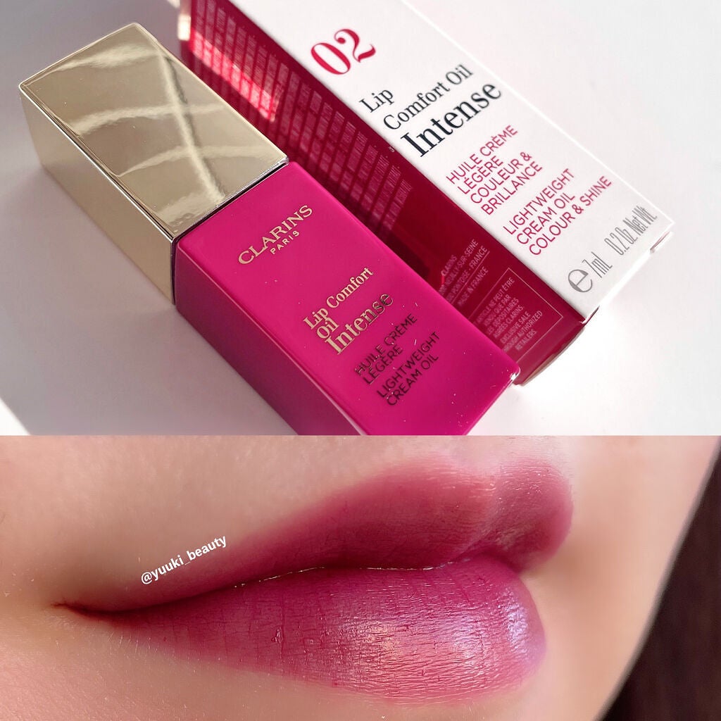 コンフォート リップオイル インテンス/CLARINS/リップグロスを使ったクチコミ(3枚目)