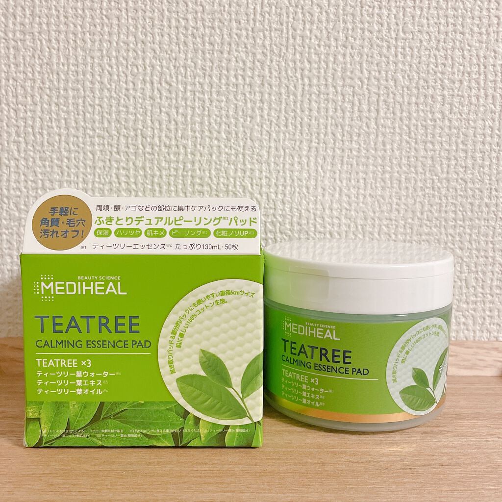 ティーツリーカーミングエッセンスパッド/MEDIHEAL/トナーパッドを使ったクチコミ(2枚目)