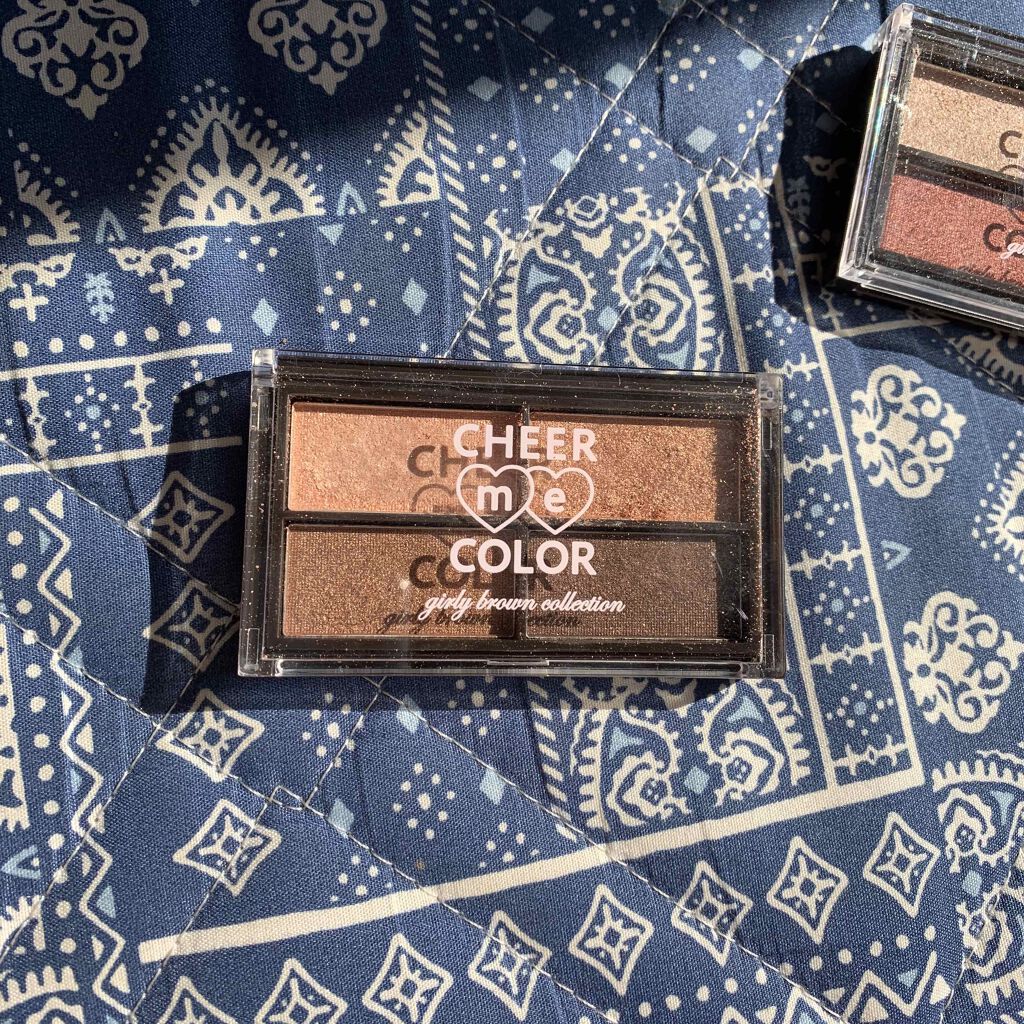 CHEER me COLOR アイシャドウ/セリア/アイシャドウパレットを使ったクチコミ(1枚目)