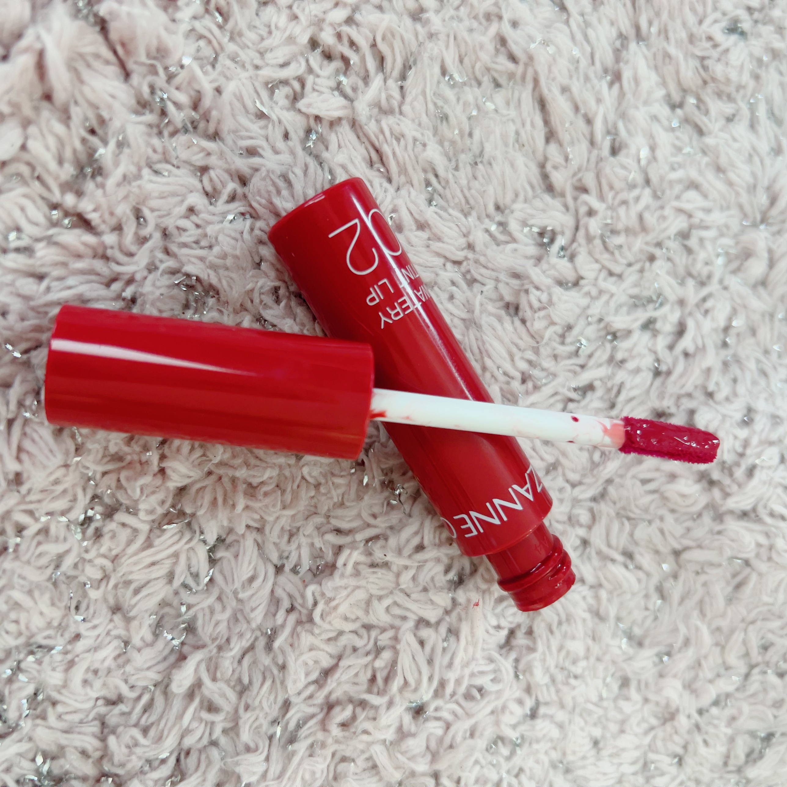 ウォータリーティントリップ 02 コーラルレッド/CEZANNE/リップティントを使ったクチコミ（2枚目）