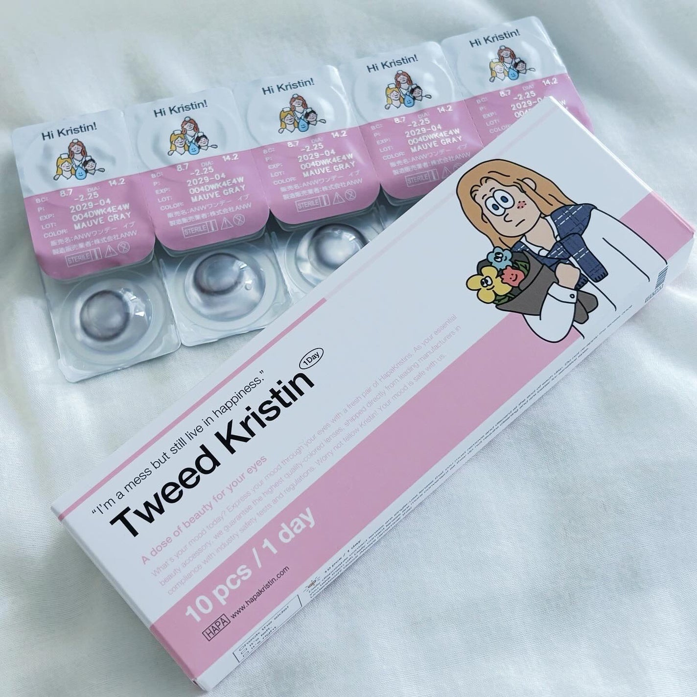 Tweed Kristin 1day/Hapa kristin/ワンデー(1DAY)カラコンを使ったクチコミ(1枚目)