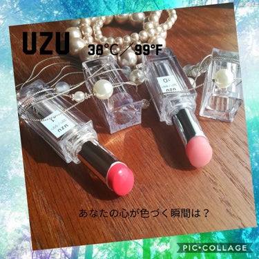 #UZU
#38℃／99°F
#±0CLEAR
#+1LIGHT-ORANGE
#あなたの心が色づく瞬間は？





「38℃の唇が、美しい。」をテーマに、理想的な唇温度＝38℃の血色感を叶えるリップ