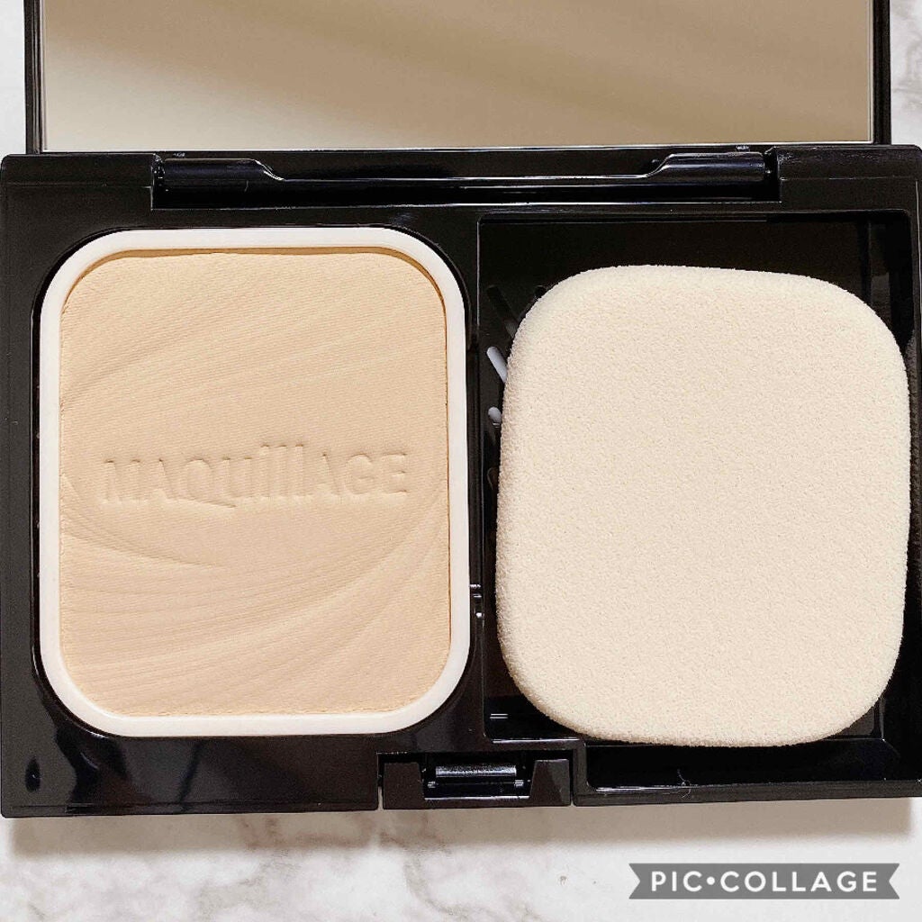 ドラマティックパウダリー&コンパクトケース 限定デザインセット SMⅡ/マキアージュ/パウダーファンデーションを使ったクチコミ(2枚目)