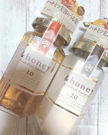 ディープモイスト シャンプー1.0／ヘアトリートメント2.0/&honey/シャンプー・コンディショナーを使ったクチコミ（1枚目）