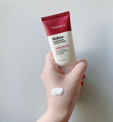 マデカ ダーマシールド マイルドサンクリーム/センテリアン24/日焼け止めクリームを使ったクチコミ(2枚目)