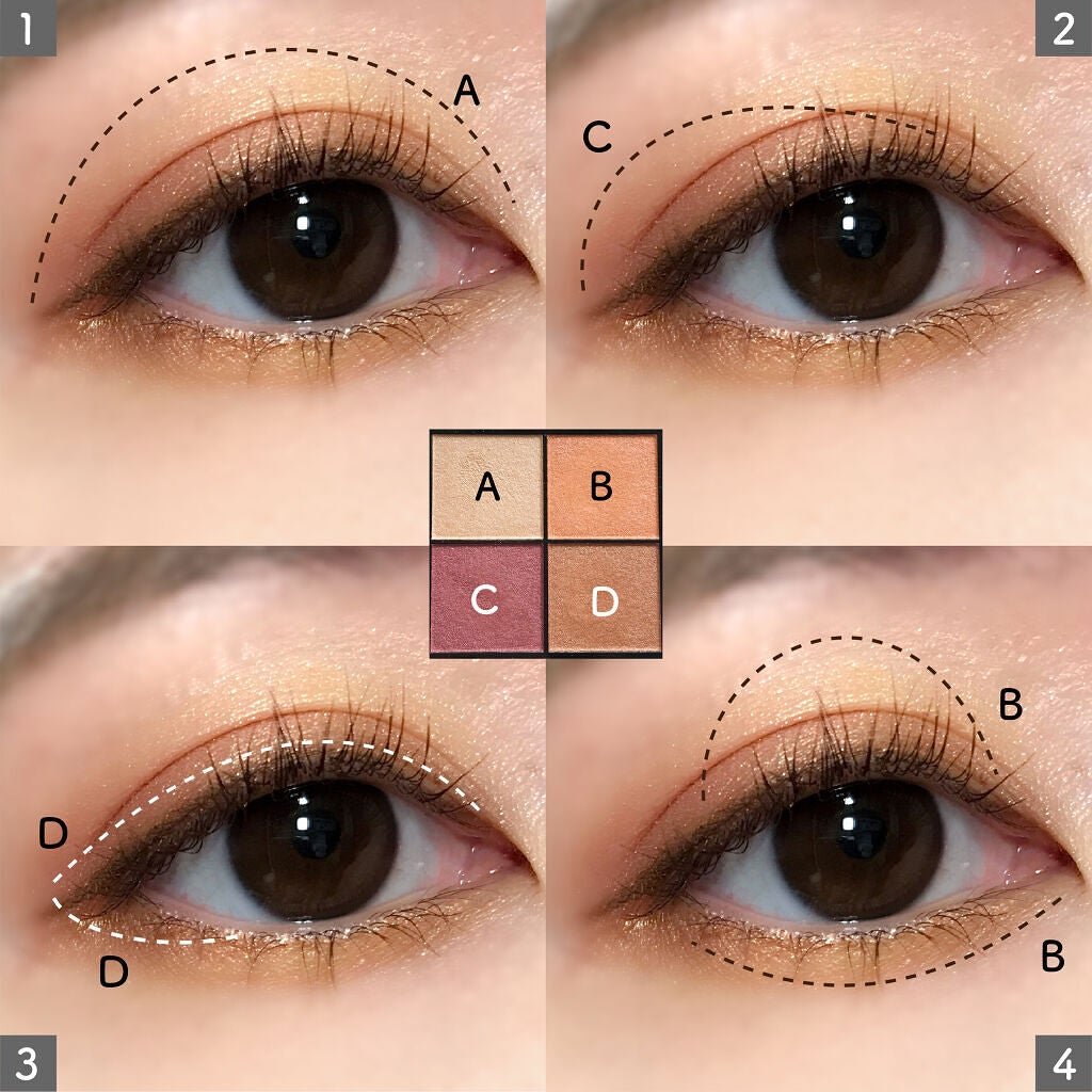 リアルクローズシャドウ/excel/アイシャドウパレットを使ったクチコミ(3枚目)