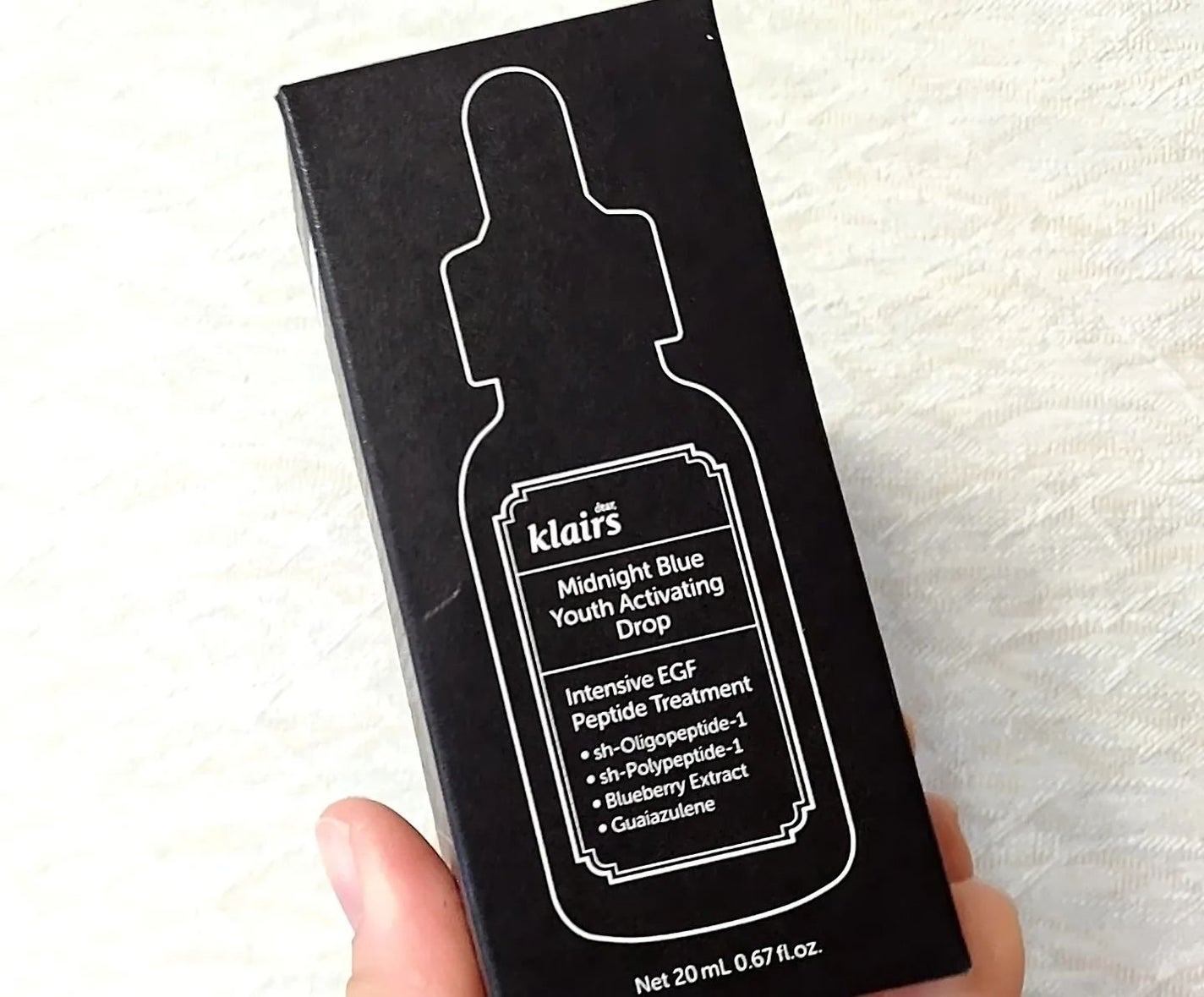 ミッドナイトブルーユースアクティベーティングドロップ(20ml)/Klairs/美容液を使ったクチコミ(2枚目)