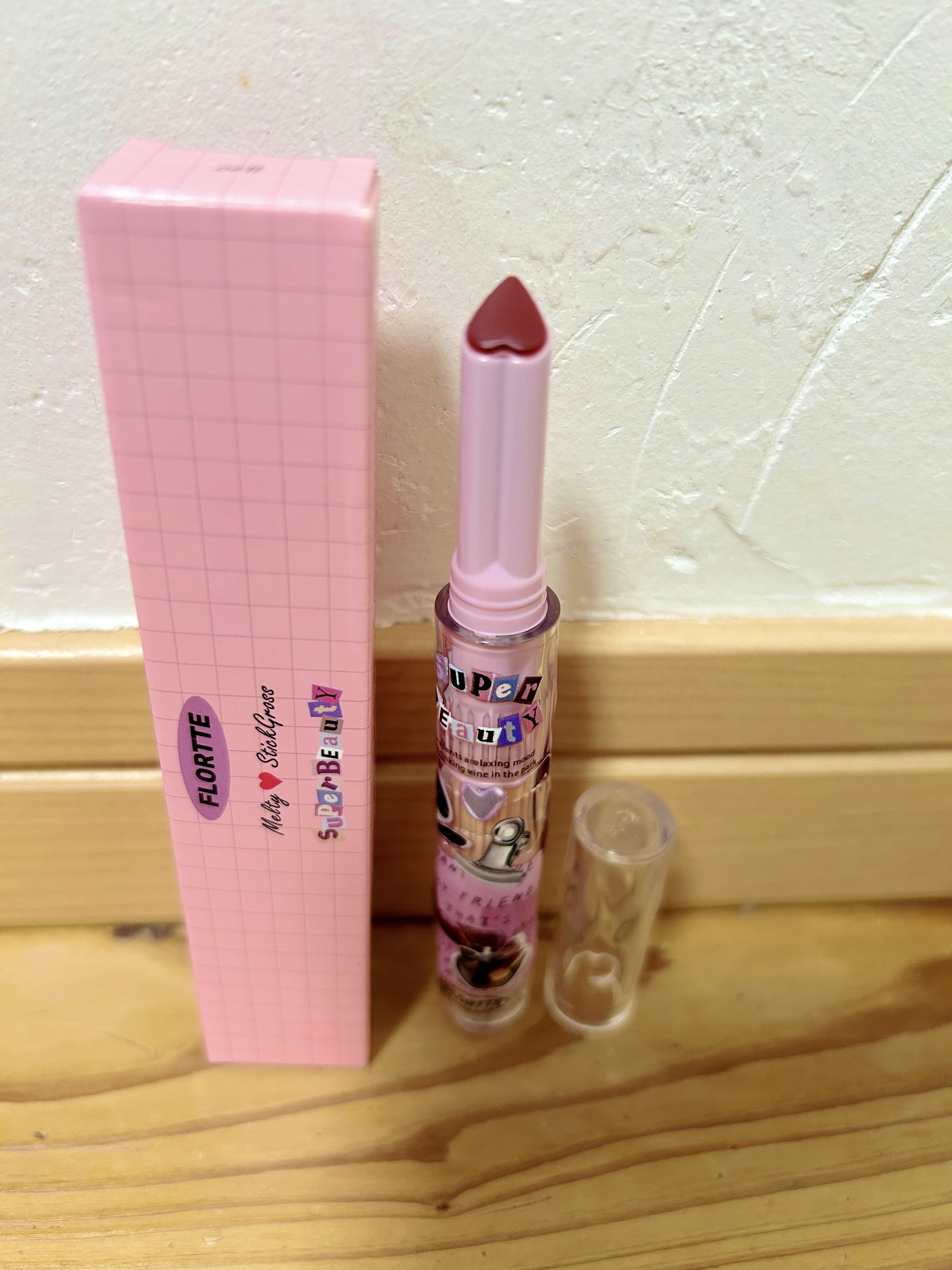 フロレット メルティーハート スティックグロス/FLORTTE/口紅を使ったクチコミ（1枚目）