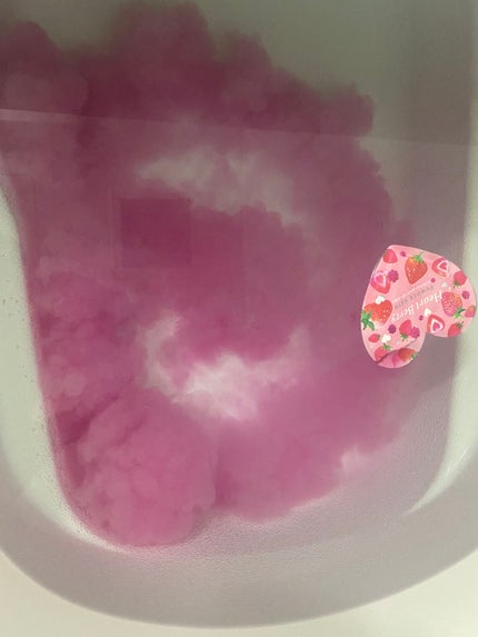 ハートベリー パウダーバス/charley/炭酸系入浴剤を使ったクチコミ(4枚目)