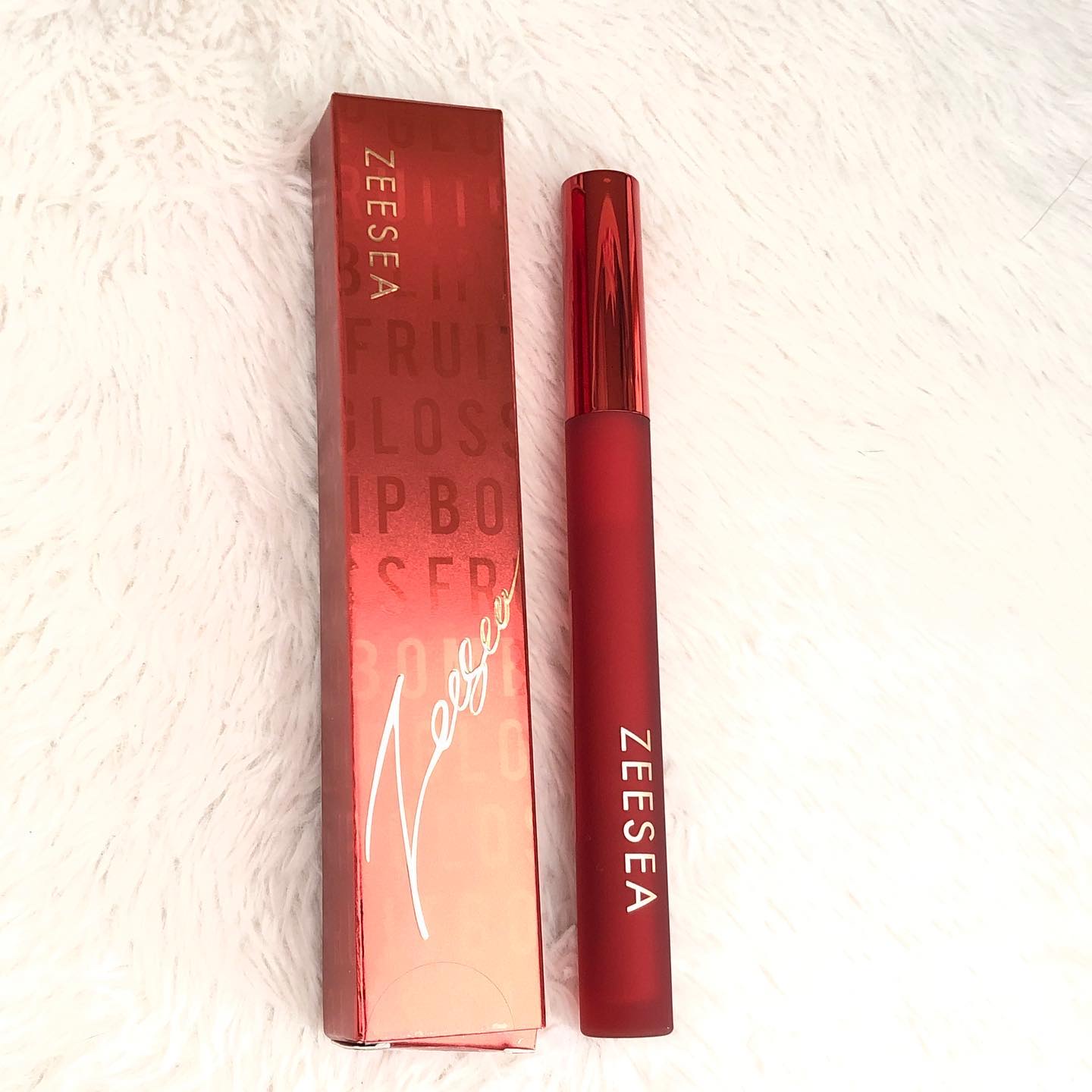 ZEESEA 「0」重力　軽いリキッド #ルージュ LYCHEE SODA/ZEESEA/リップグロスを使ったクチコミ（1枚目）