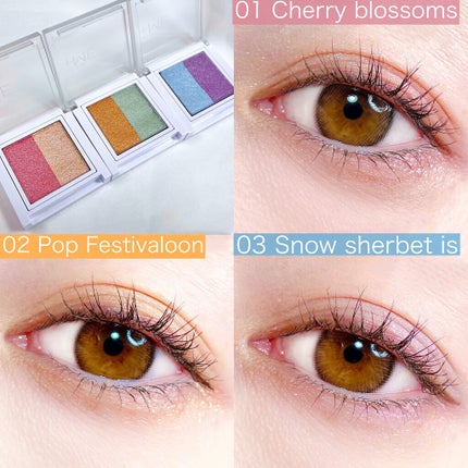 ラメシャワーシャドウ/funme+ME/ジェル・クリームアイシャドウを使ったクチコミ(6枚目)