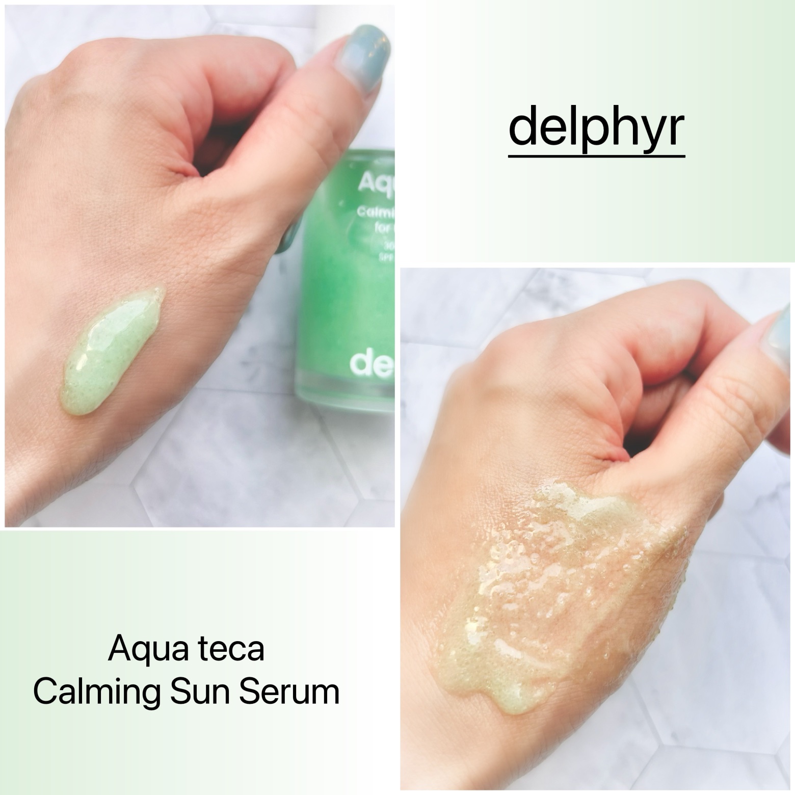 AquaTeca calming sun serum/Delphyr/日焼け止めローションを使ったクチコミ（3枚目）