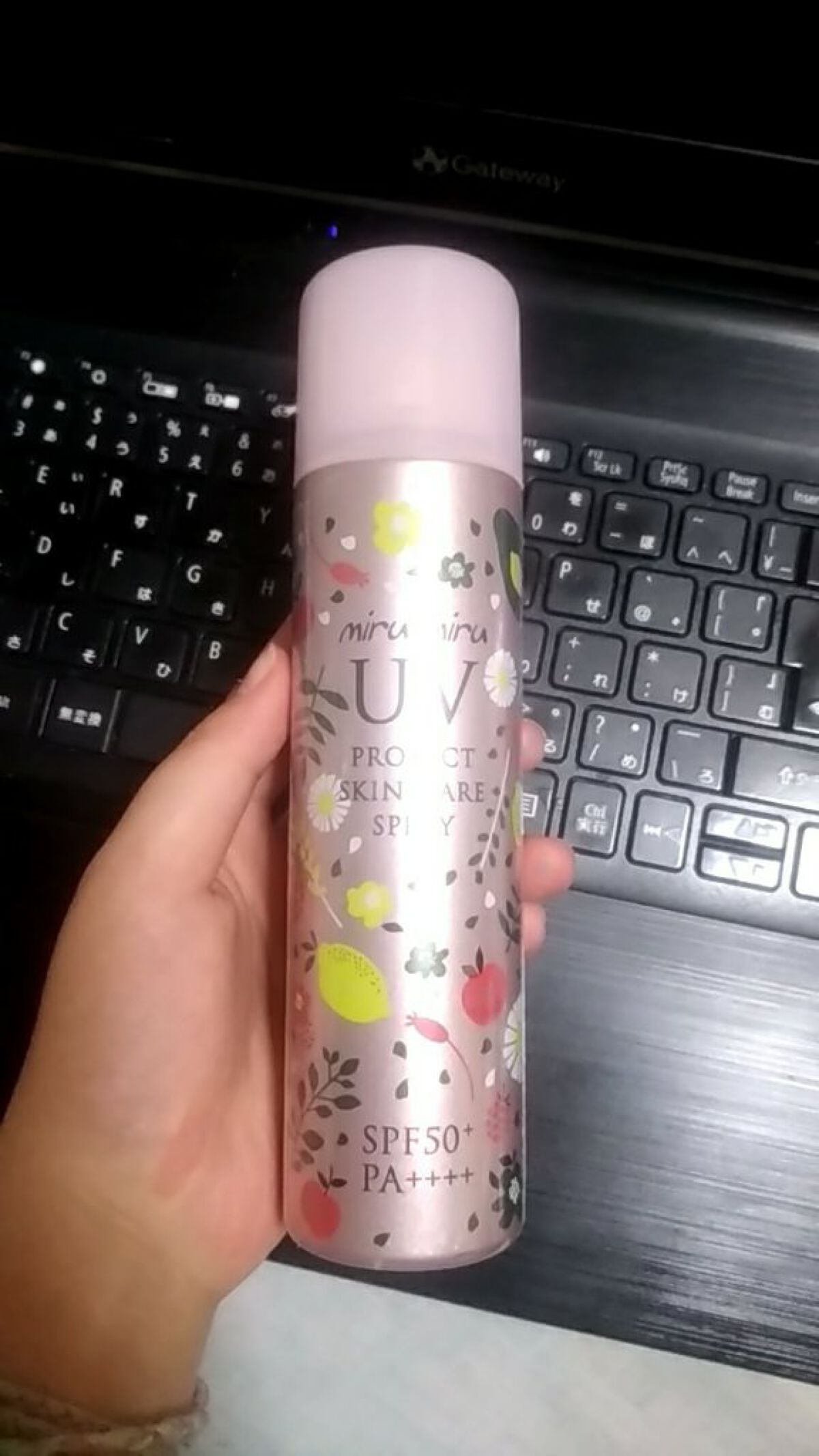 UVプロテクト スキンケアスプレー SPF50+ PA++++/miru miru/日焼け止め・UVケアを使ったクチコミ（1枚目）