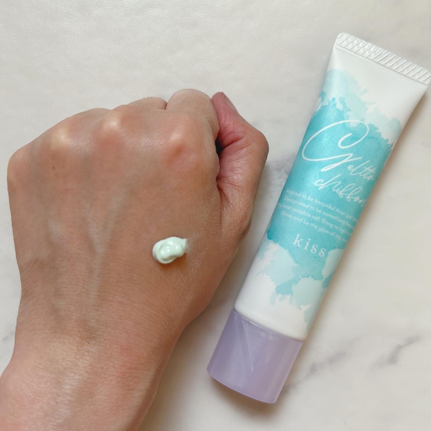 ジェルットシフォン UVトーンアップベース/KiSS/化粧下地を使ったクチコミ（2枚目）