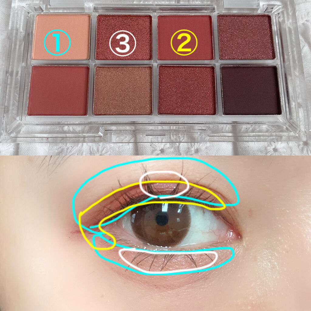 AC 8カラーアイパレット/AC MAKEUP/アイシャドウパレットを使ったクチコミ（3枚目）