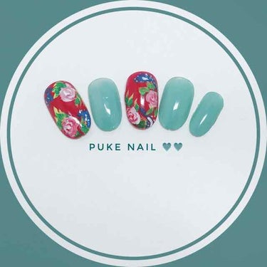 子供頃の色☆懐かしいネイルチップ PUKE NAIL