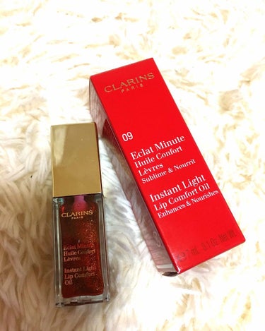 コンフォート リップオイル  09 red berry glam（限定） /CLARINS/リップグロスを使ったクチコミ（1枚目）