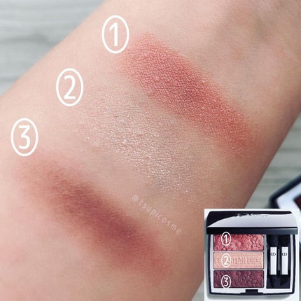 トリオ ブリック パレット<ピュア グロウ>/Dior/アイシャドウパレットを使ったクチコミ(4枚目)