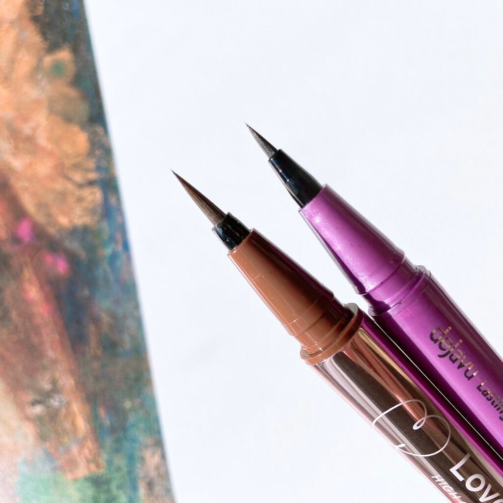 「密着アイライナー」ショート筆リキッド/デジャヴュ/リキッドアイライナーを使ったクチコミ(2枚目)