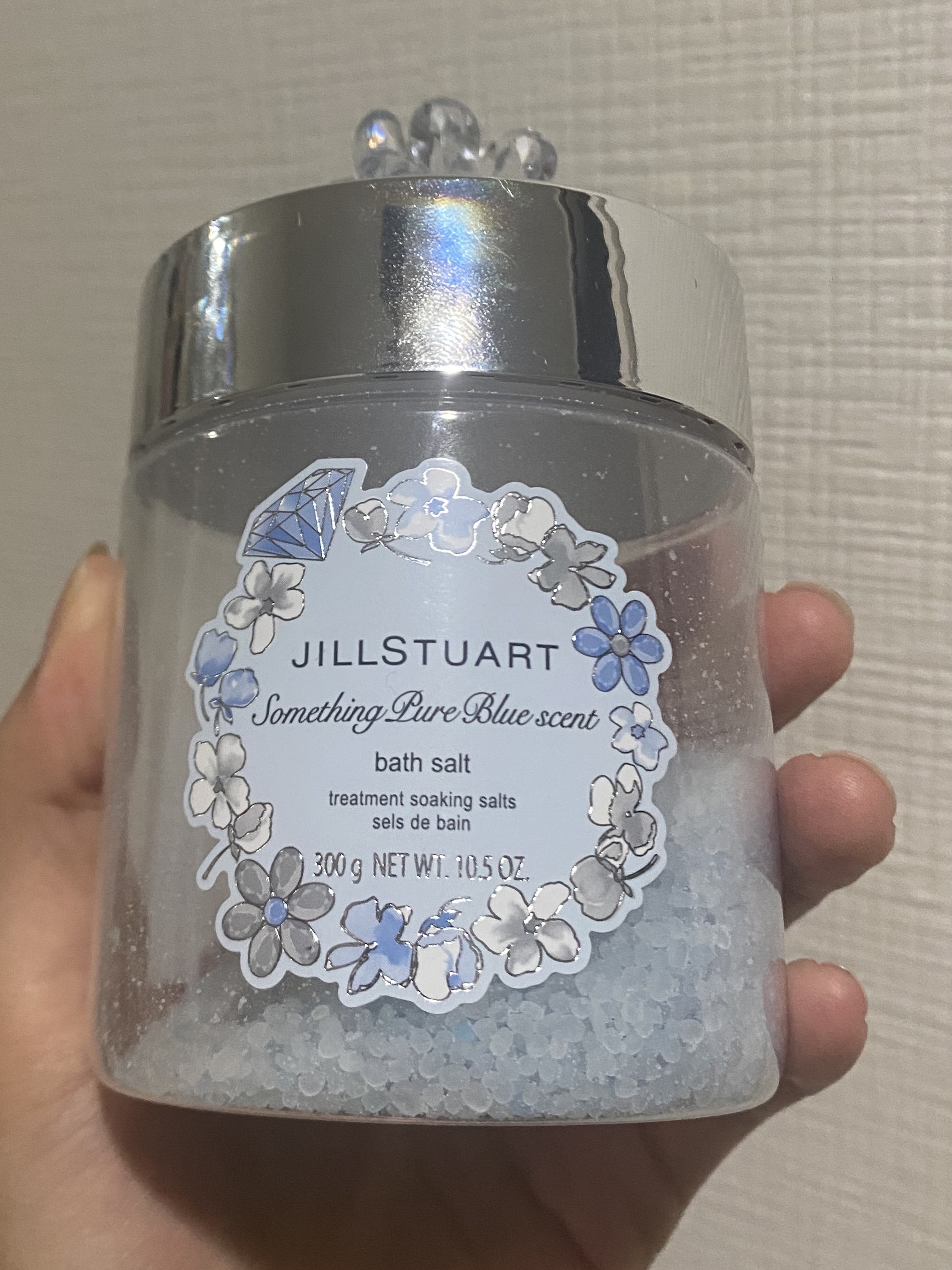 サムシングピュアブルー セント　バスソルト/JILL STUART/無機塩系入浴剤を使ったクチコミ（1枚目）