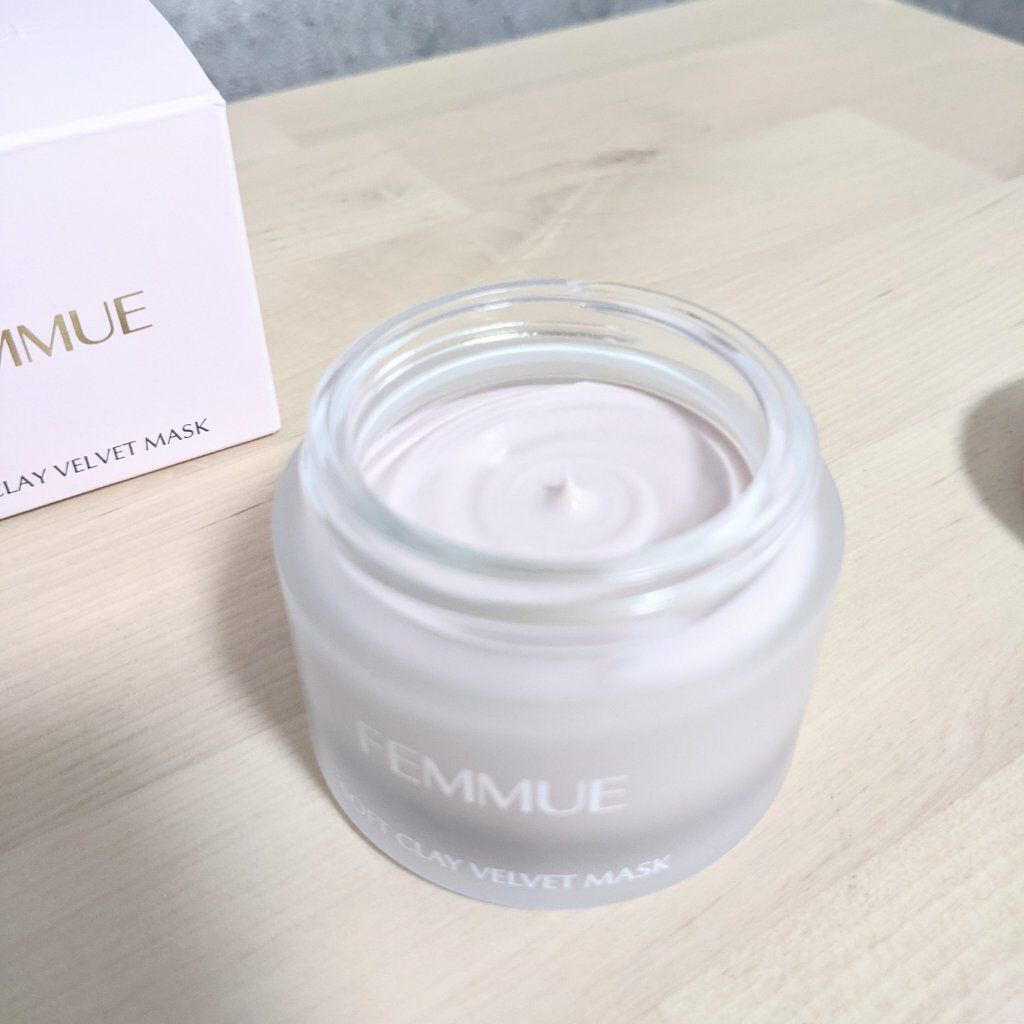 ソフトクレイ ベルベットマスク/FEMMUE/洗い流すパック・マスクを使ったクチコミ（2枚目）