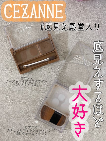 ノーズ&アイブロウパウダー/CEZANNE/パウダーアイブロウを使ったクチコミ(1枚目)