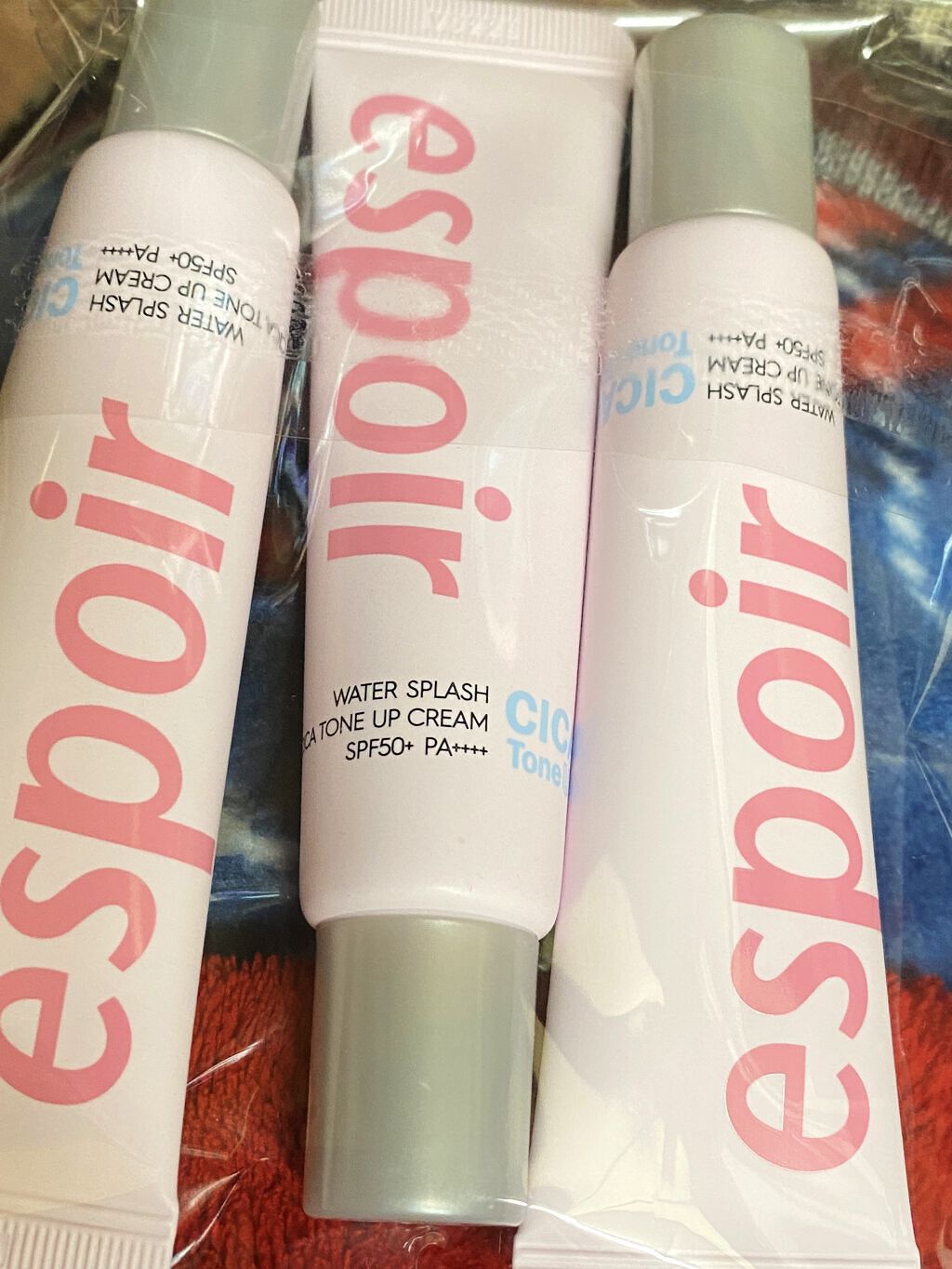 ウォータースプラッシュシカトーンアップクリーム/espoir/化粧下地を使ったクチコミ（1枚目）