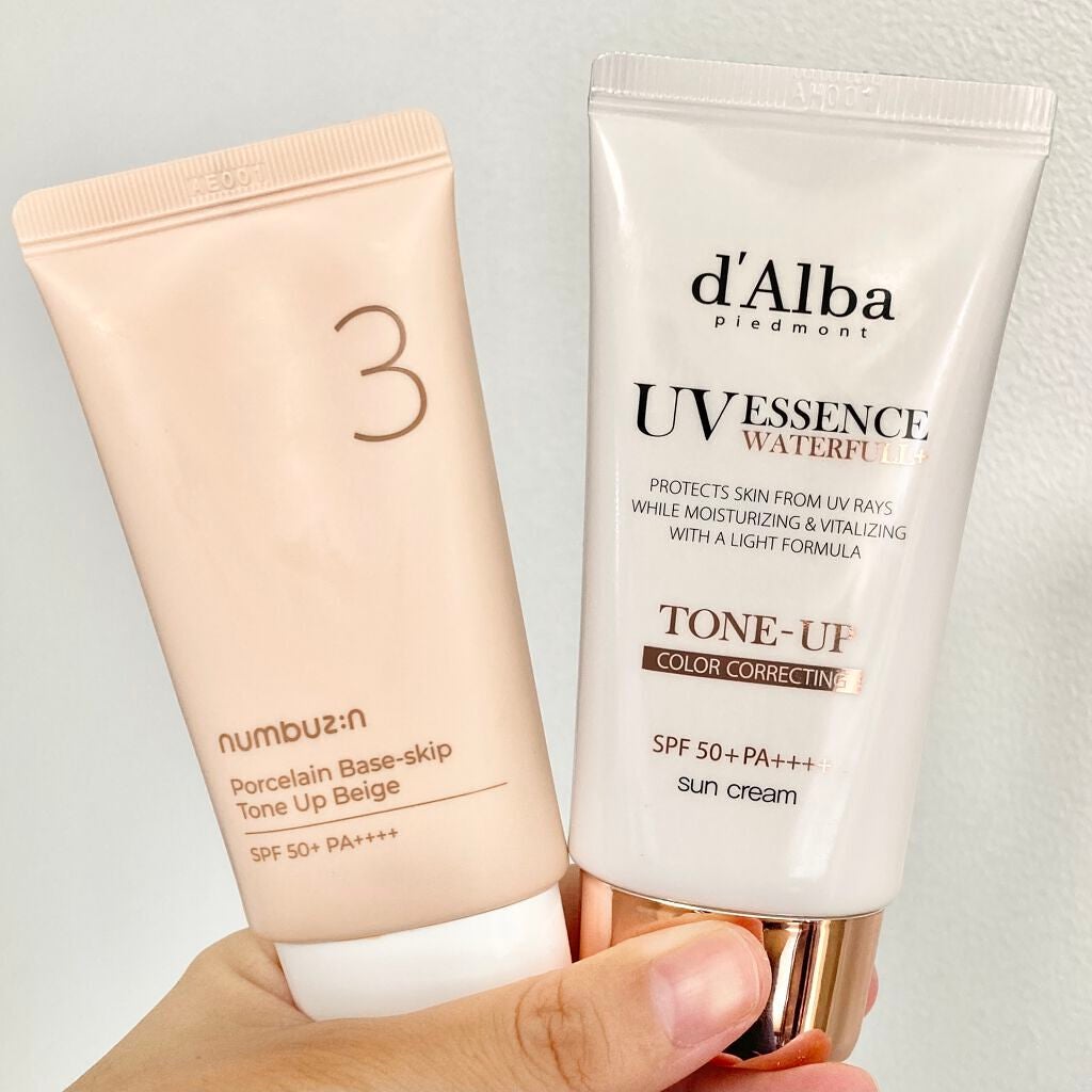 3番 ノーファンデ陶器肌トーンアップクリーム/numbuzin/化粧下地を使ったクチコミ(6枚目)