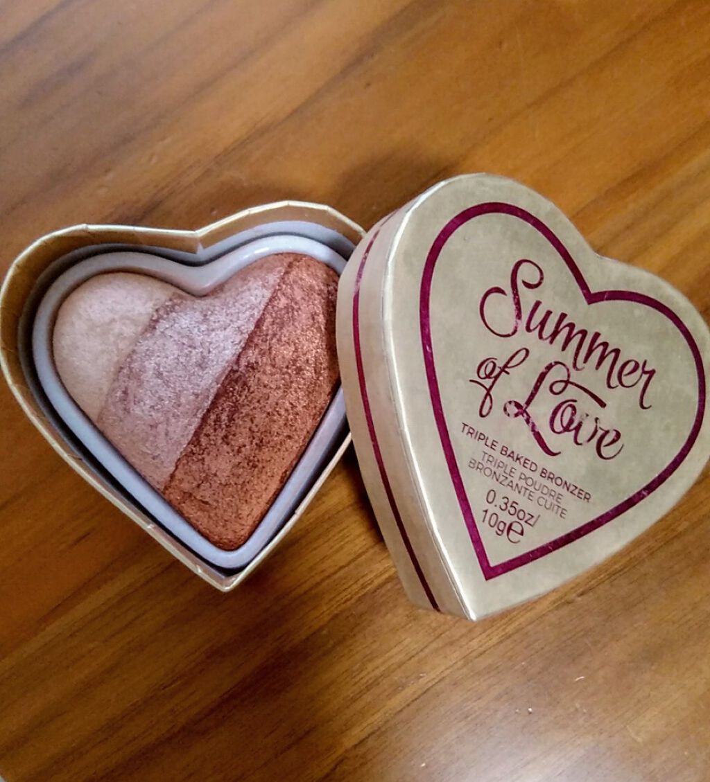 ハートブロンザー ホット サマー オブ ラブ/MAKEUP REVOLUTION/ブロンザーを使ったクチコミ（1枚目）