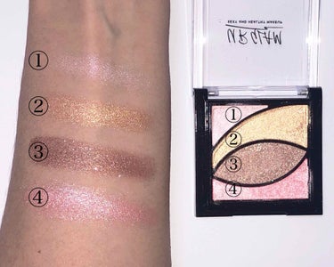 UR GLAM　VELVET EYE COLOR PALETTE/U R GLAM/パウダーアイシャドウを使ったクチコミ（2枚目）