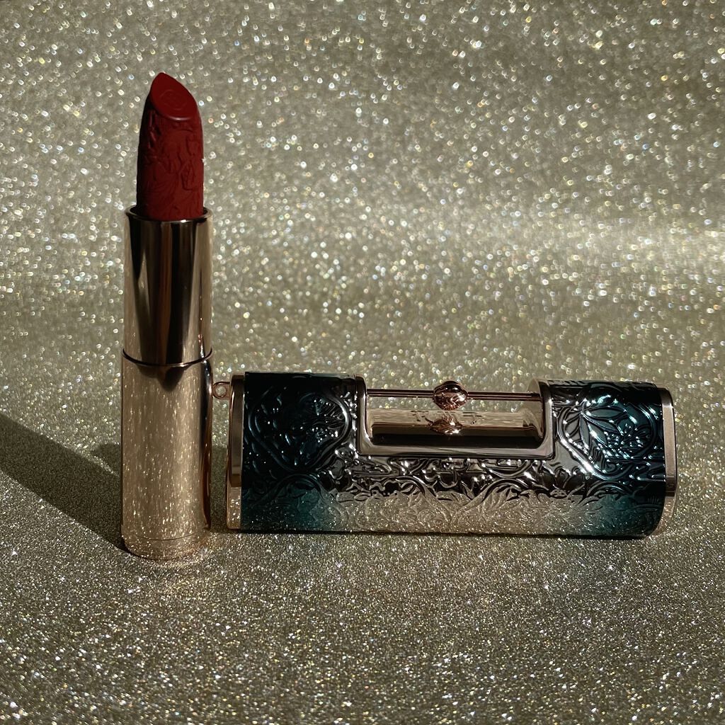 百花同心錠 彫刻リップ M1314 もみじいろ/花西子/口紅を使ったクチコミ（3枚目）