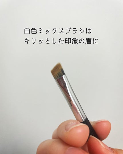 ダブルエンドアイブロウブラシ熊野筆/&be/メイクブラシを使ったクチコミ(3枚目)