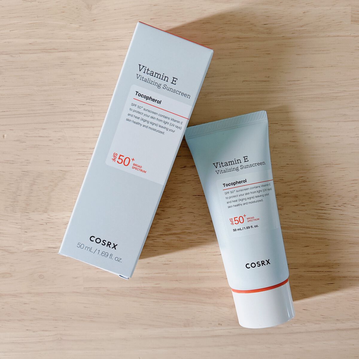 ビタミンEバイタライジングUVクリーム　SFP50＋/COSRX/日焼け止めクリームを使ったクチコミ（1枚目）