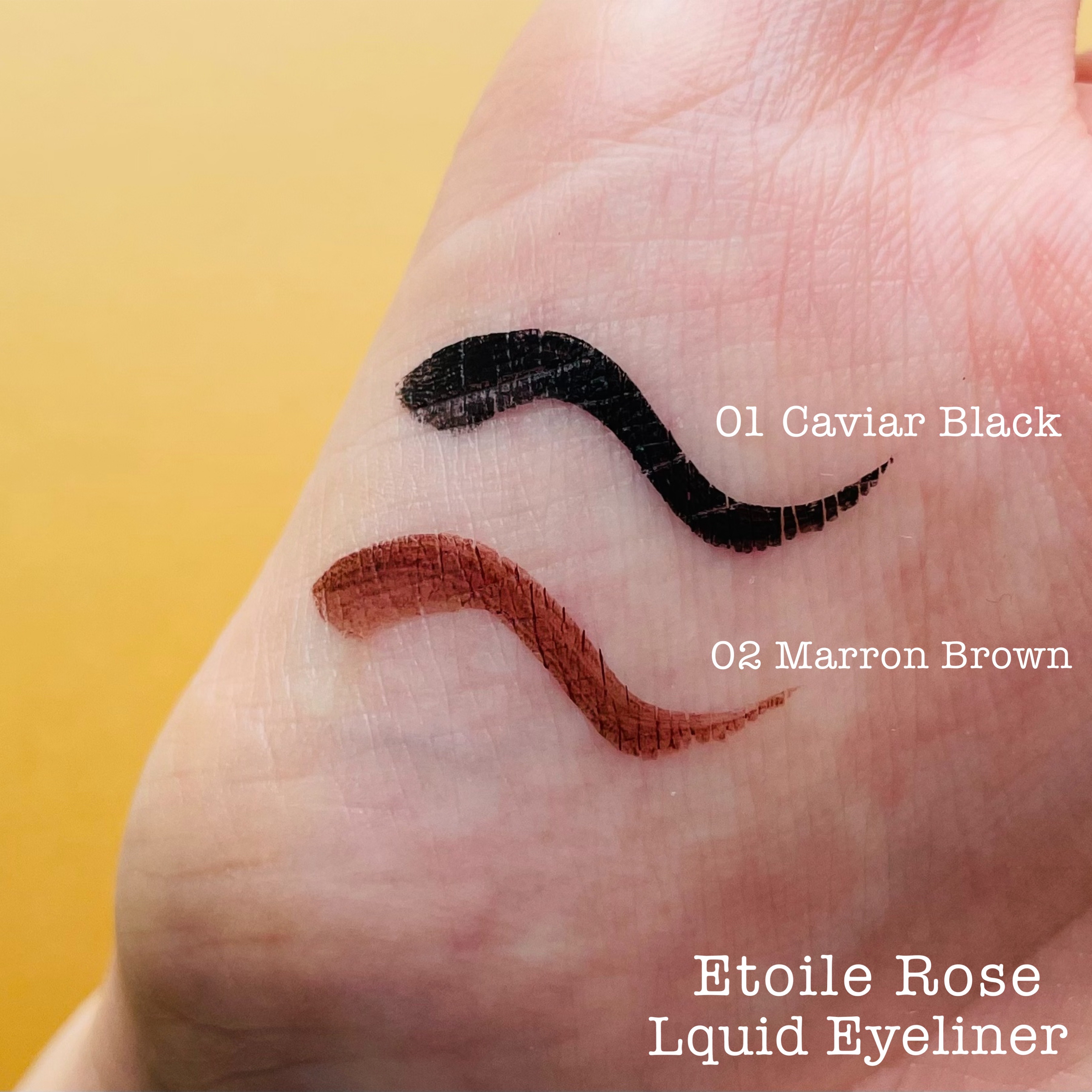 アイライナー 02 マロンブラウン/Étoile Rose/リキッドアイライナーを使ったクチコミ（3枚目）