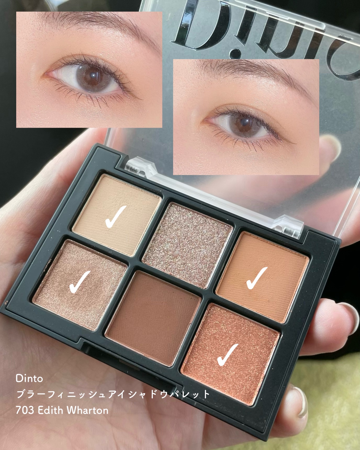 ブラーフィニシュシャドウパレット 703 イディス・ウォートン/Dinto/アイシャドウパレットを使ったクチコミ（1枚目）