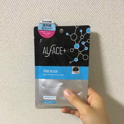 ピュアブラック アクアモイスチャー シートマスク/ALFACE+/シートマスク・パックを使ったクチコミ(1枚目)