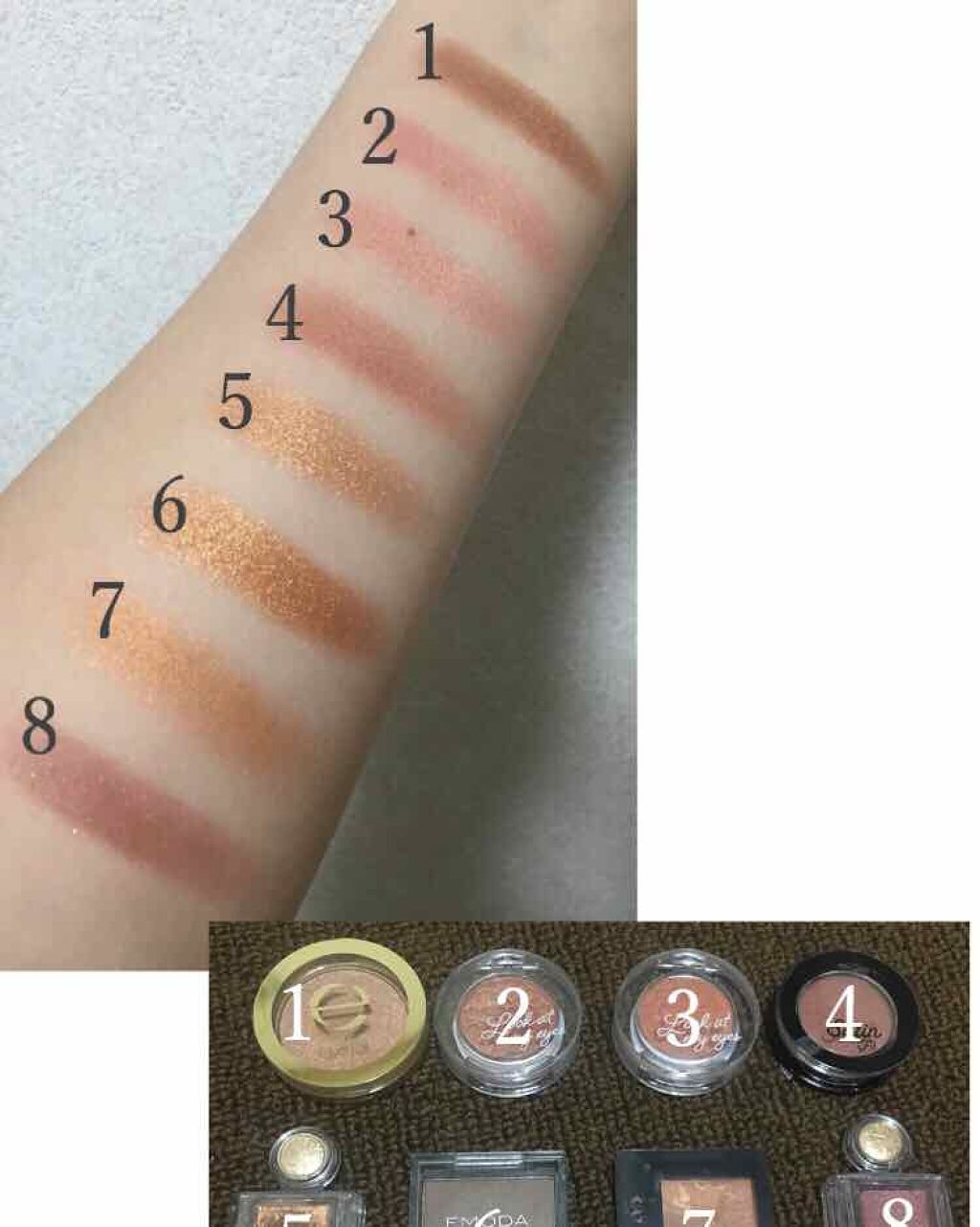 シャイニーシャドウ N/excel/単色アイシャドウを使ったクチコミ(4枚目)