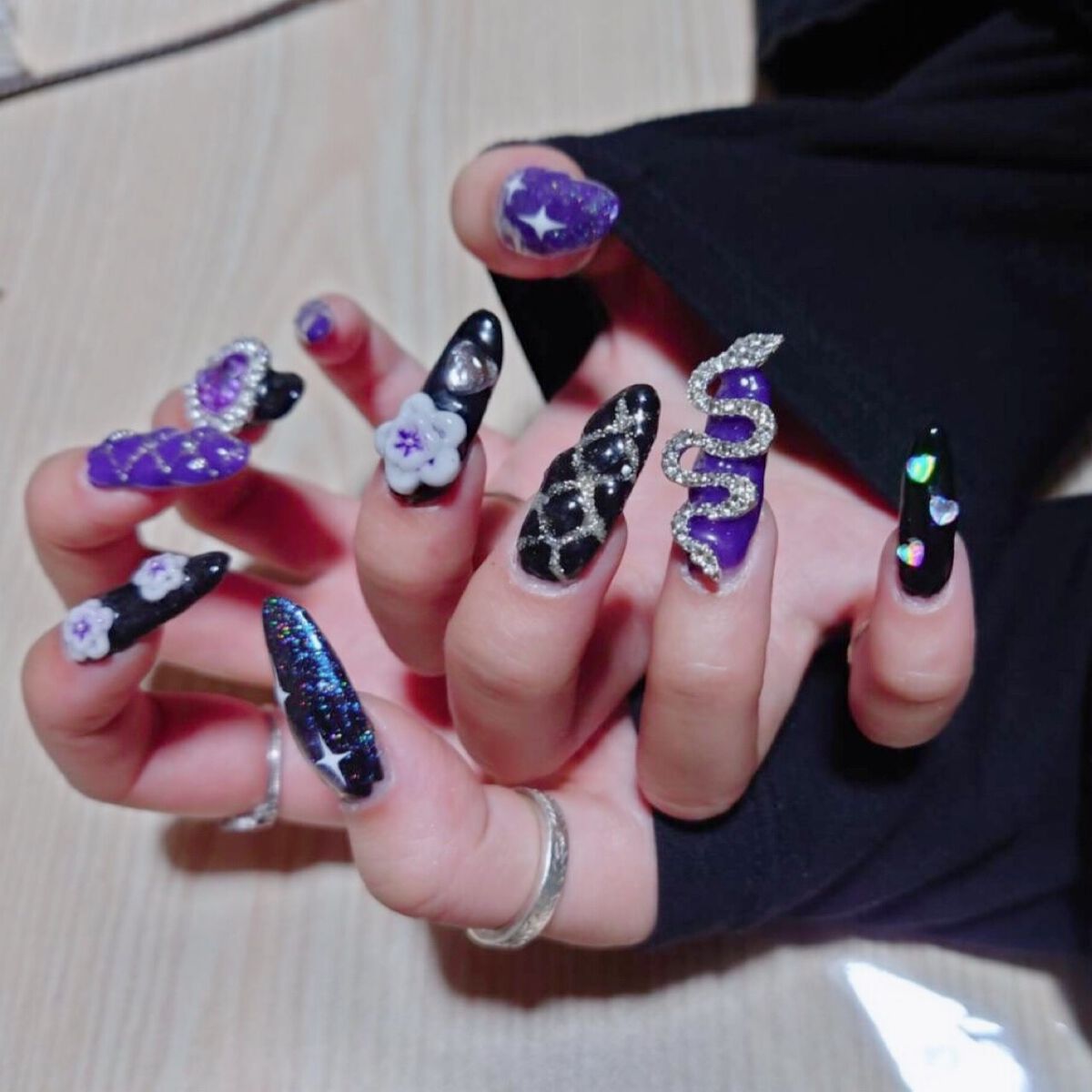 #地雷ネイルのネイルデザイン