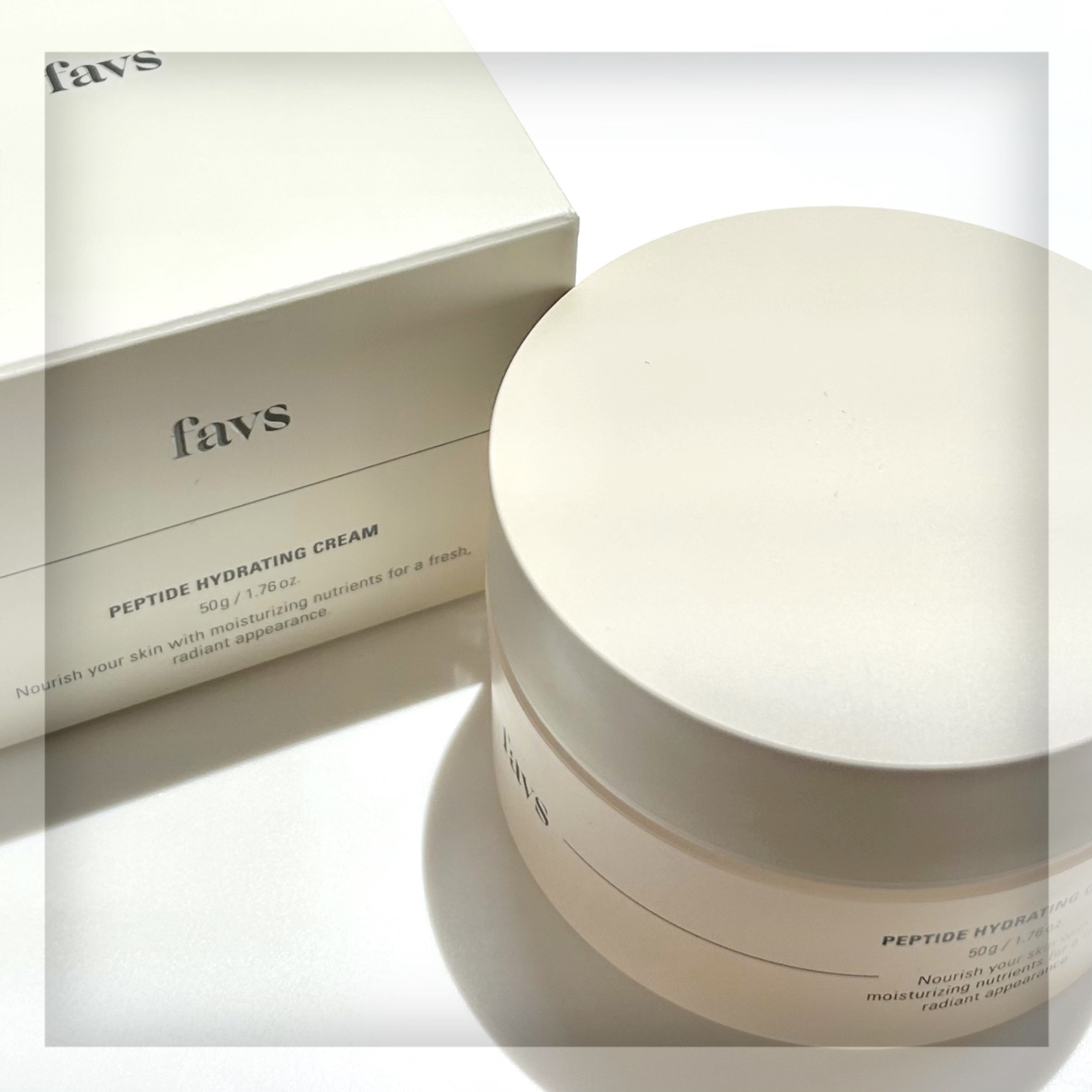 ペプチドハイドレーティングクリーム/favs/フェイスクリームを使ったクチコミ（1枚目）