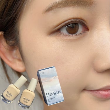 Healus Skin  breathing foundation Glowのクチコミ「\ しっとり艶やかな、侮れない肌/
⁡
スキンケアで有名なDr.Gさんのコスメブランド
Hea.....」（3枚目）