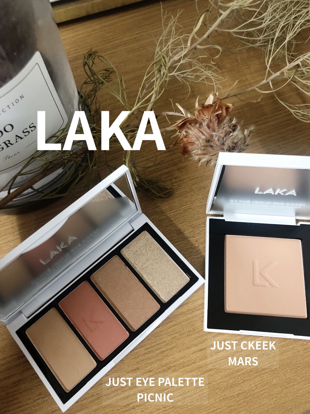 ジャストチーク/Laka/パウダーチークを使ったクチコミ（1枚目）