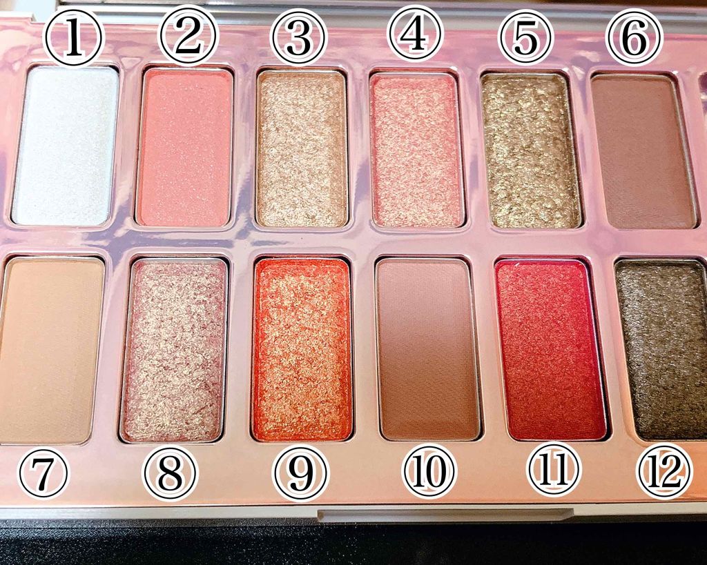 バレンタインボックス2 ピーチパレット/VAVI MELLO/アイシャドウパレットを使ったクチコミ（2枚目）