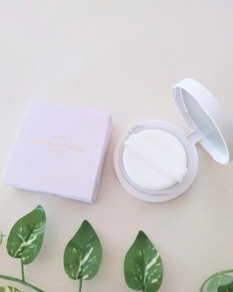 コンプリメントシリーズクッション 紫色(ボラ)/Ameli/クッションファンデーションを使ったクチコミ（2枚目）