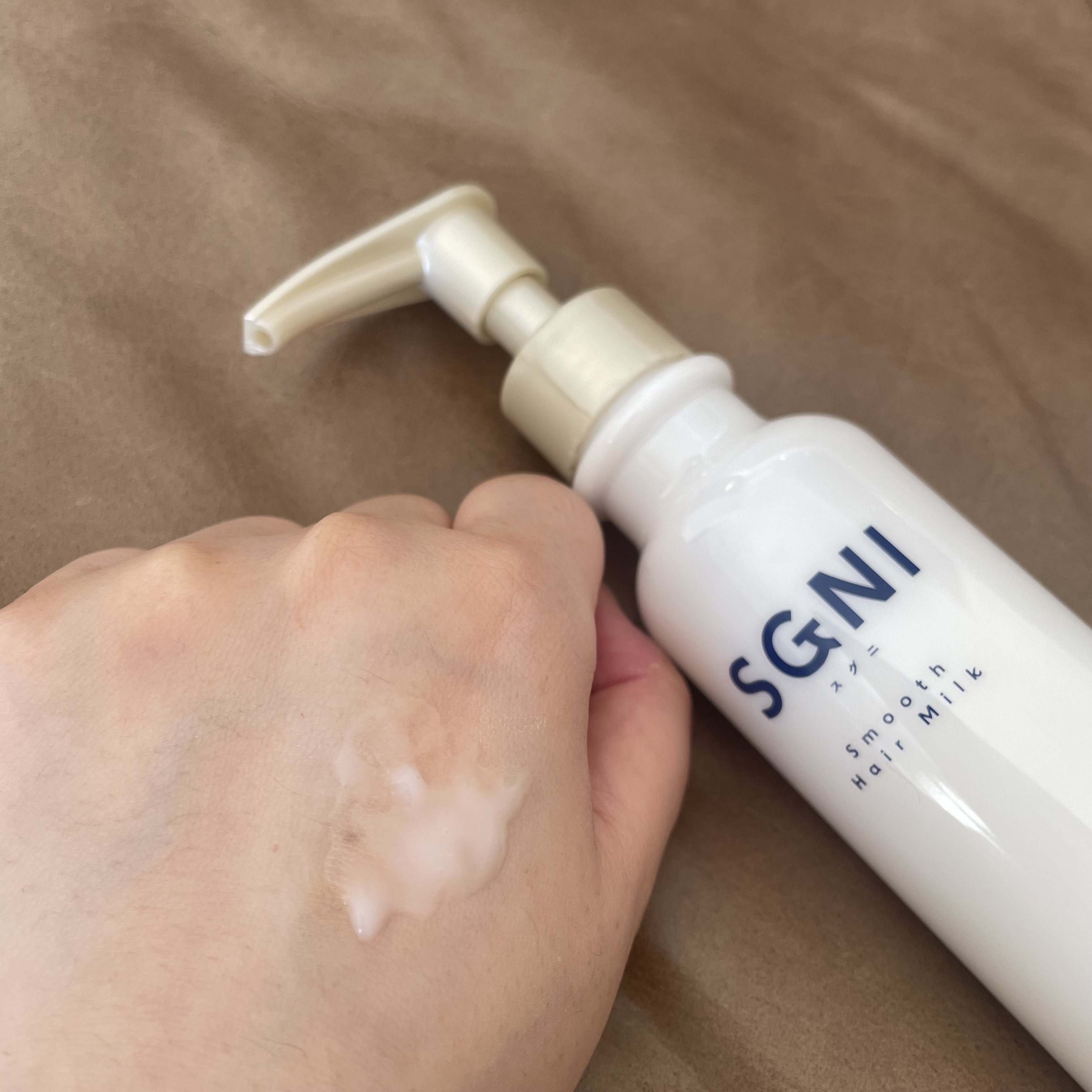 スムースヘアミルク/SGNI/ヘアミルクを使ったクチコミ（2枚目）