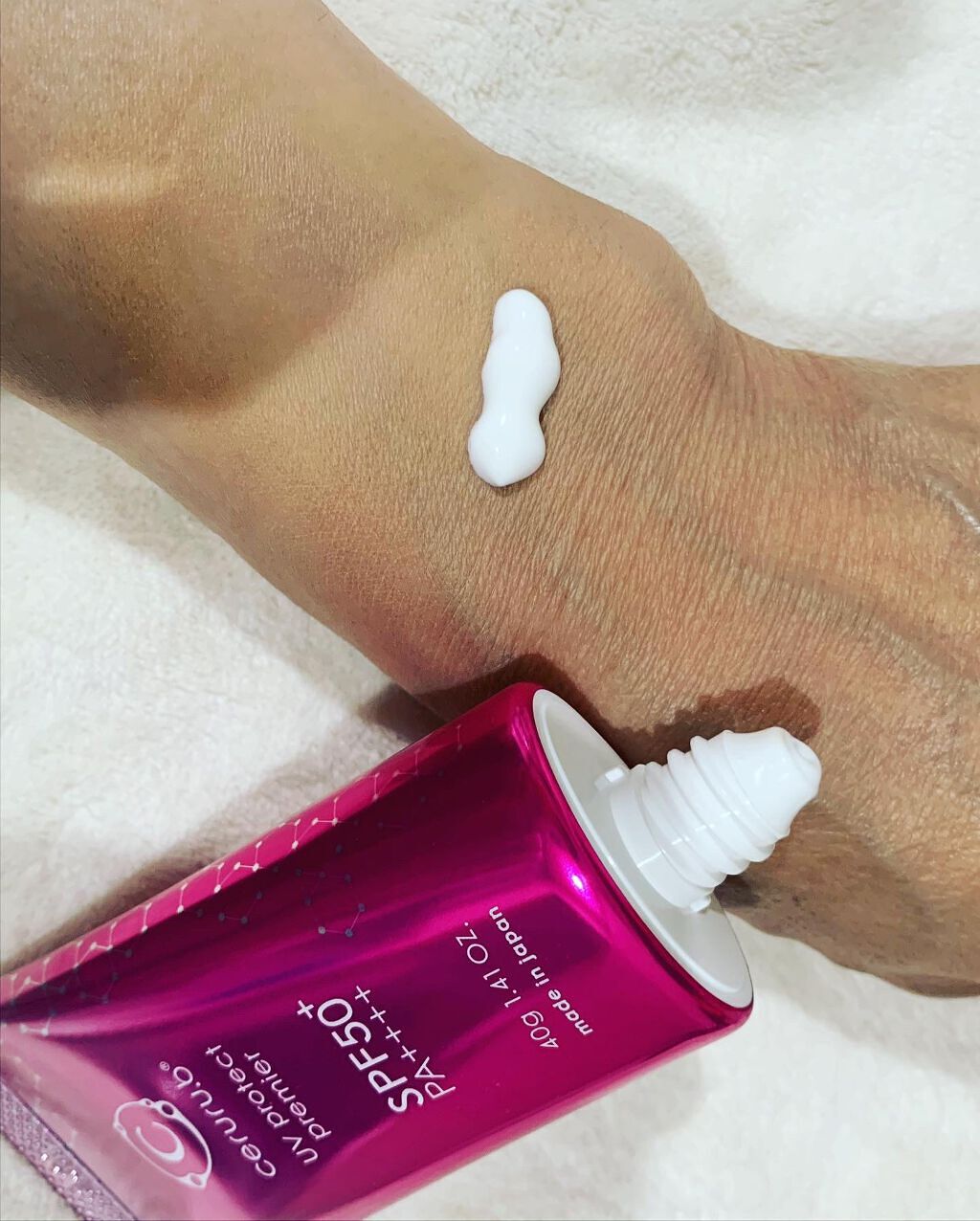 セルル  UVプロテクト プレミア SPF50+ PA++++/ceruru.b/日焼け止めクリームを使ったクチコミ（3枚目）