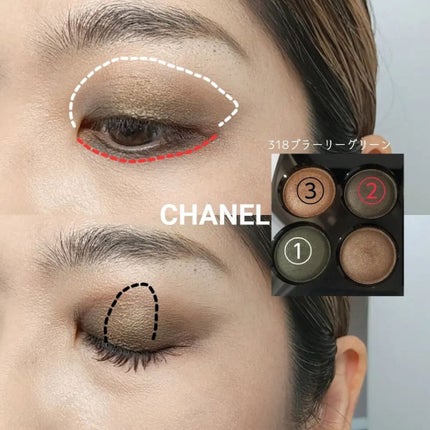 レ キャトル オンブル/CHANEL/アイシャドウパレットを使ったクチコミ(3枚目)