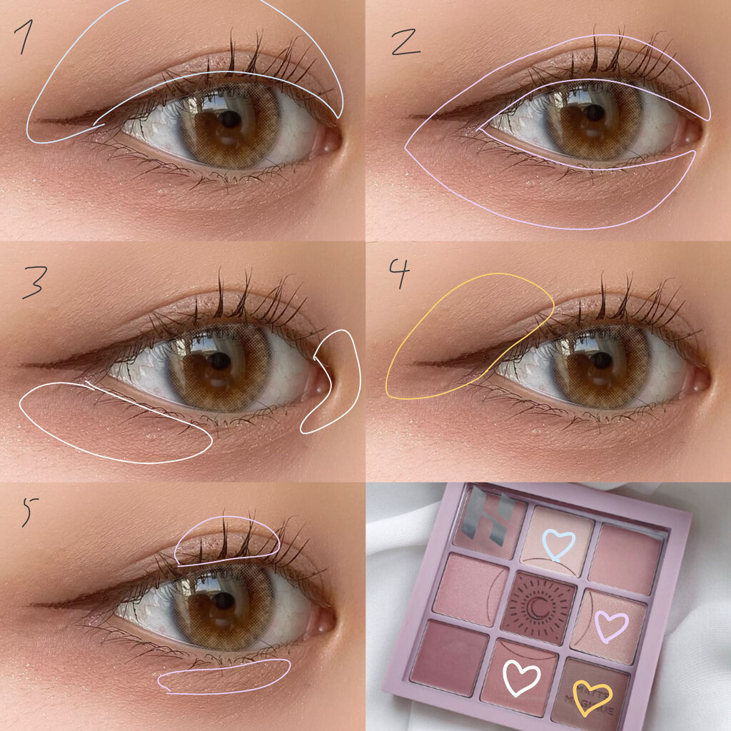 マイフェイブムードアイパレット 9カラー/HOLIKA HOLIKA/アイシャドウパレットを使ったクチコミ（2枚目）