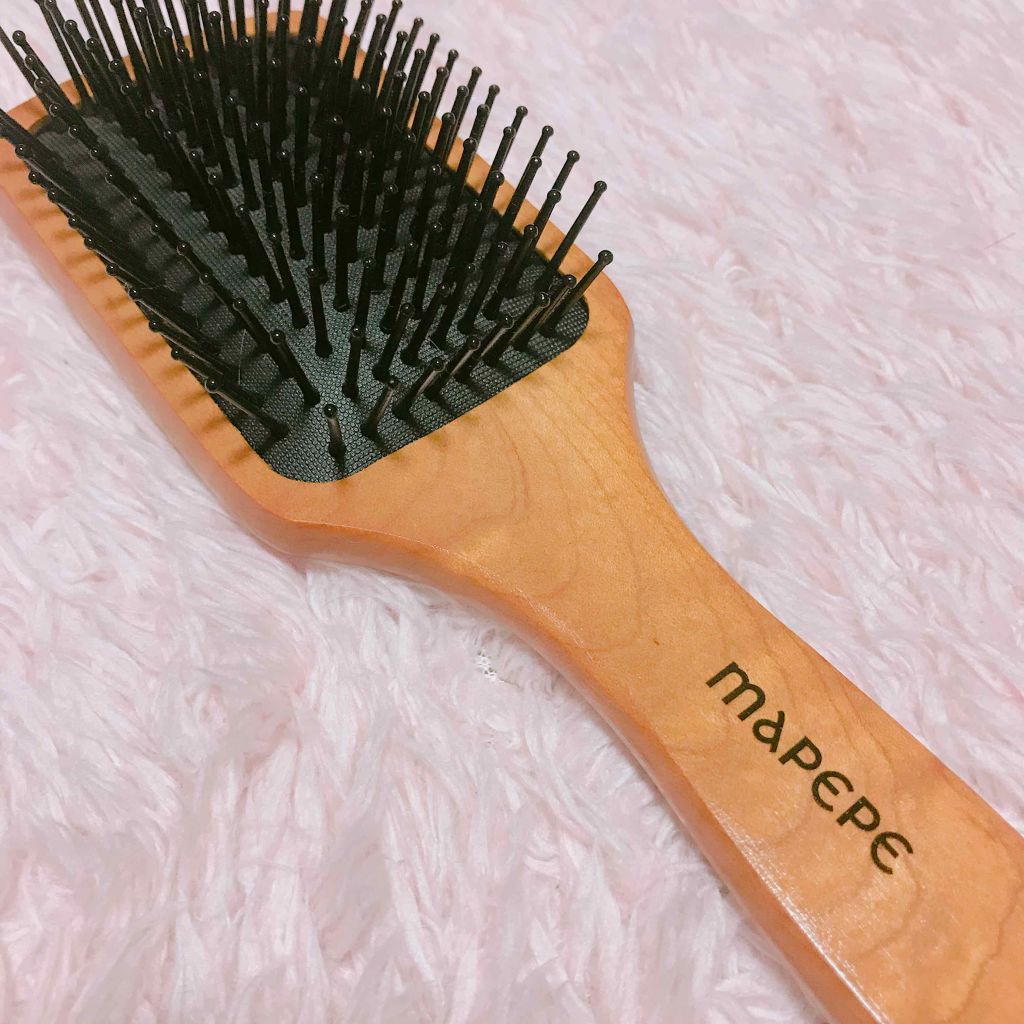 ふかふかクッションのミニパドルブラシ/マペペ/ヘアブラシを使ったクチコミ(1枚目)