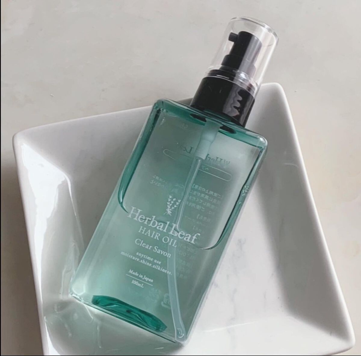 オーガニックヘアオイル クリアサボンの香り/ハーバルリーフ/アウトバストリートメントを使ったクチコミ（3枚目）