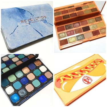 MAKEUP REVOLUTION Tasty Palette Hot Dog﻿のクチコミ「バレンタインも近いので
去年のアンジュジュの黒猫ロビンちゃん缶が好きすぎてたまらなくてやったイ.....」（3枚目）